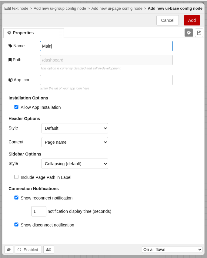 Konfigurasi UI Base