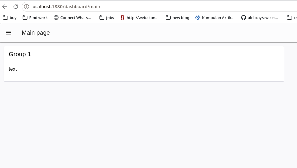 Tampilan Awal Dashboard